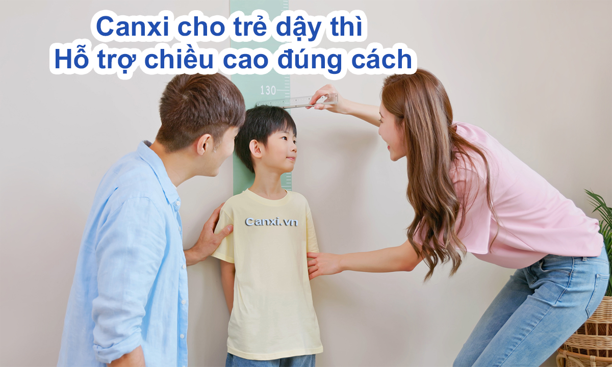 Canxi cho trẻ dậy thì
