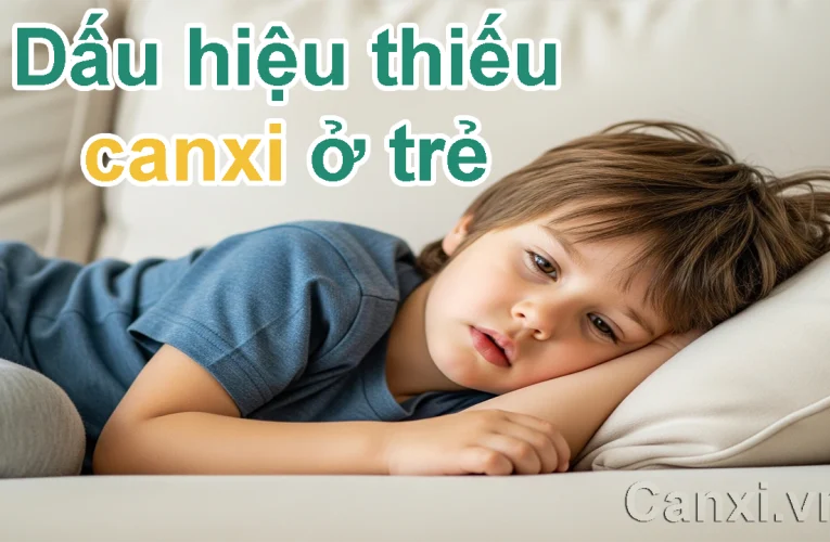 Dấu hiệu thiếu canxi ở trẻ
