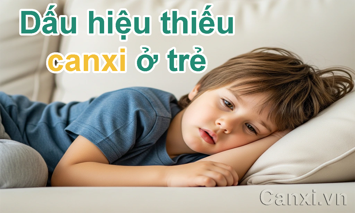 Dấu hiệu thiếu canxi ở trẻ