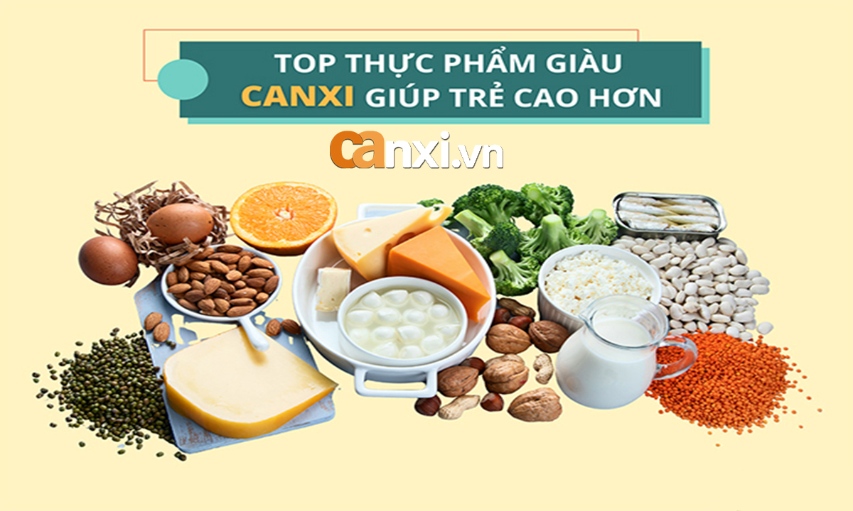 Thực phẩm giàu canxi cho bé