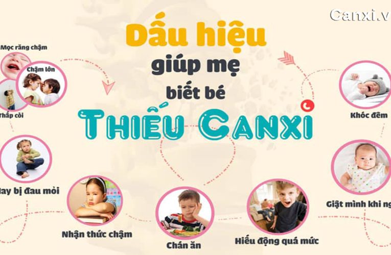 Dấu hiệu thiếu canxi ở trẻ và cách khắc phục