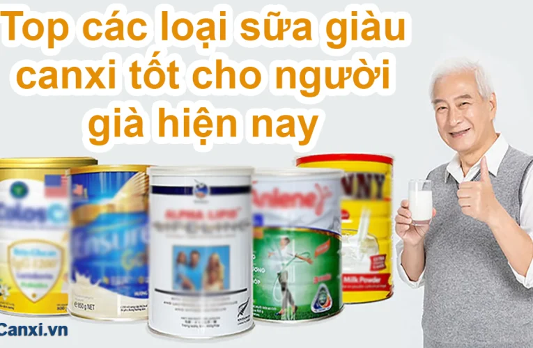 Các loại sữa canxi cho người già – món quà ý nghĩa