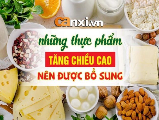 Thực phẩm giàu canxi cho bé phát triển chiều cao