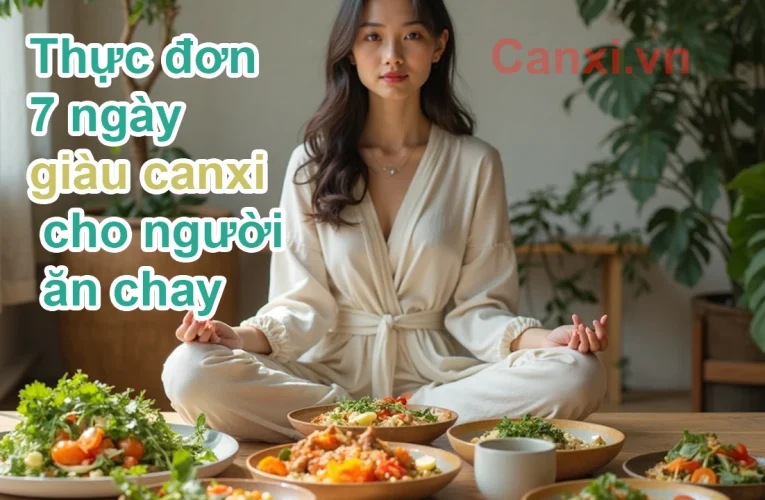 Thực đơn 7 ngày giàu canxi cho người ăn chay trường