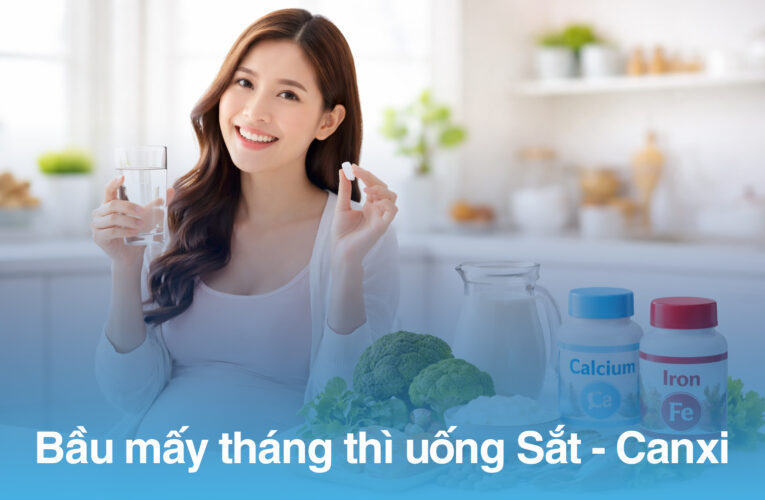 Bầu mấy tháng thì uống Sắt – Canxi
